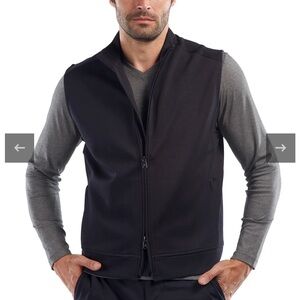 Raffi Zayan Zip Up Vest in Navy